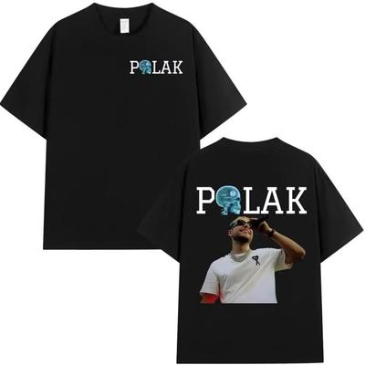 Rapper PLKs Profile Picture On a Music Tshirt 2026 New Style Unisex Hiphop Shirt Pure Cotton Allseason Streetwear Tshirt