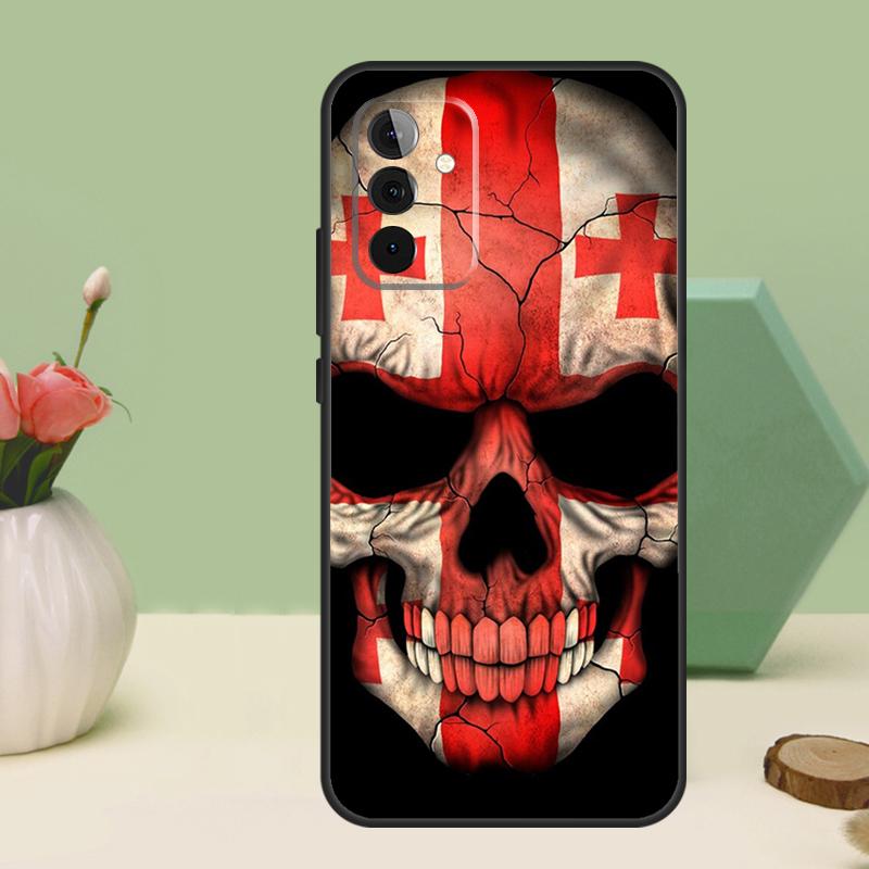 Georgia Grunge Flag For Samsung Galaxy A36 A56 A54 A34 A14 A06 A16 A26 A12 A32 A52 A13 A33 A53 A15 A35 A55 Case