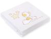Fleece blanket for babies - Carlo - Teddy bear with stars, white