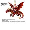 Utsökt Juldekoration för Fönster Santa's Dragon Riders Prydnadssamling, Tomten Rider Nyhet Julgransdekorationer Julprydnad, Festlig