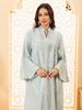Elegant Sequin Embroidered Muslim Women's Robe - Middle Eastern Style Long Dress