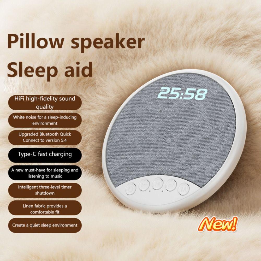 Timed Shutdown Pillow Speaker Ultra Thin White Noise Speaker Sleeping Bluetooth Speaker  Sleep Aid