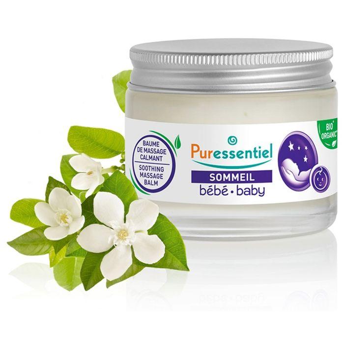 Baume Bébé - Puressentiel - Sommeil & Détente - 30ml - Huiles Essentielles - Apaisant et Hydratant