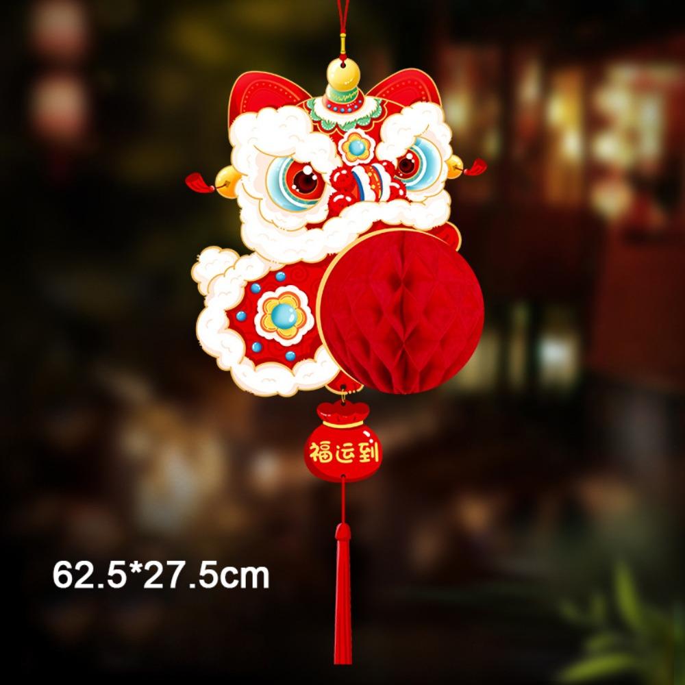 Paper New Year Pendant Red Hanging Lantern Creative Red Lantern  New Year