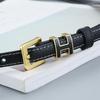 Women's Genuine Leather Thin Fashion Belt - Versatile Decorative Ins Style Waistband for Jeans