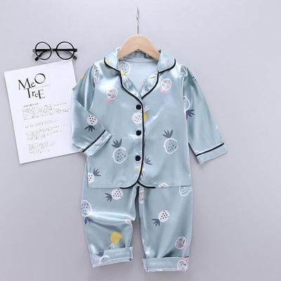 Unisex Children's Pajamas Set: Long Sleeve & Pants for Spring/Autumn