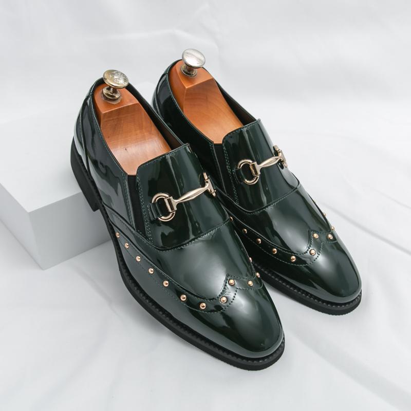 Fashion New Men Fashionable Loafers Men Comfortable Breathable High-end Leather Shoes for Busines Office Use Gentlemen Shoes Sizes 38-46