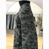American Retro Camouflage Wide-Leg Jeans: Women's Spring Slimming Loose Fit Pants