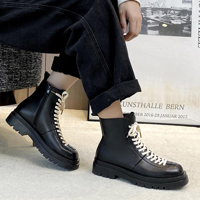 Martin boots men's leather lace-up high-top men's boots platform men's boots 2025 autumn new men's shoes