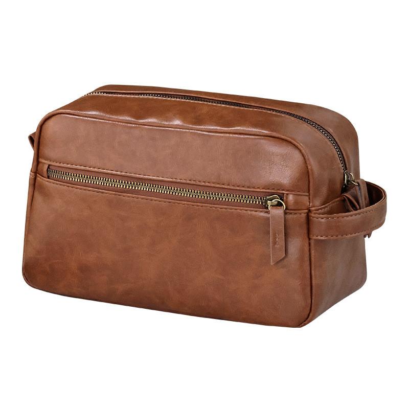 Travel Makeup Bag With Pu Material And Multiple Compartments For Business And Personal Use