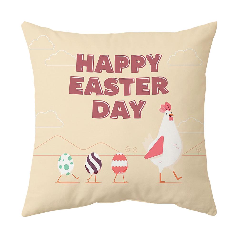 Easter Pillow Cover, Living Room Sofa Cover, Car Cushion Cover, Bay Window Cushion, Office Waist Protector