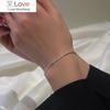 Trendy 925 Sterling Silver Sparkling Gypsophila Adjustable Bracelet Women Fashion Fine Jewelry for Wedding Gift Accessories
