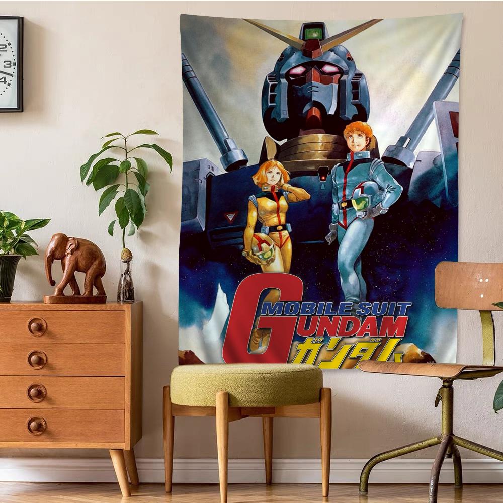 Japanese Classic Anime GGundam Tapestry Anime Tapestry Hanging Tarot Hippie Wall Rugs Dorm Wall Hanging Sheets