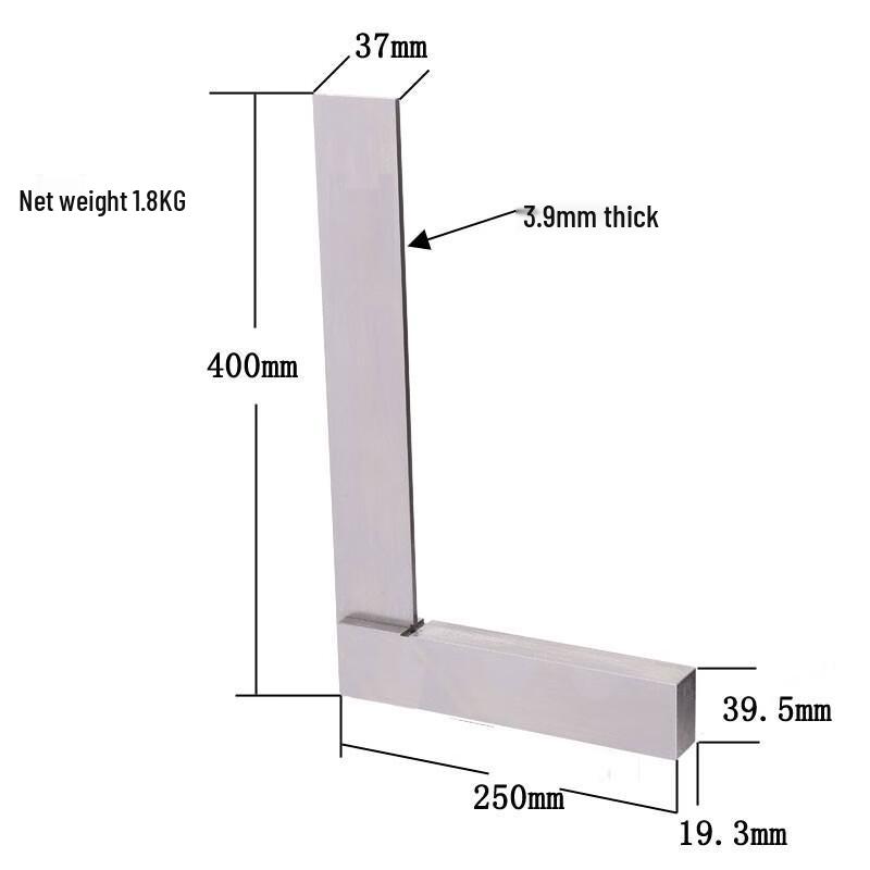 Wide Base Engineer s Square L153