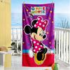 Minnie Mouse Party Decorations Beach Towel Super Soft & Absorbent Comfortable Lightweight Perfect for Traveling Yoga Camping and Swimming