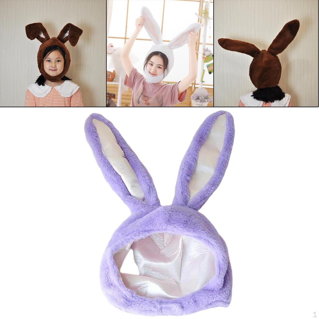 Bunny Ears Present Props Gift Headdress Head Warmer for Selfie Photography Cosplay Party Girls