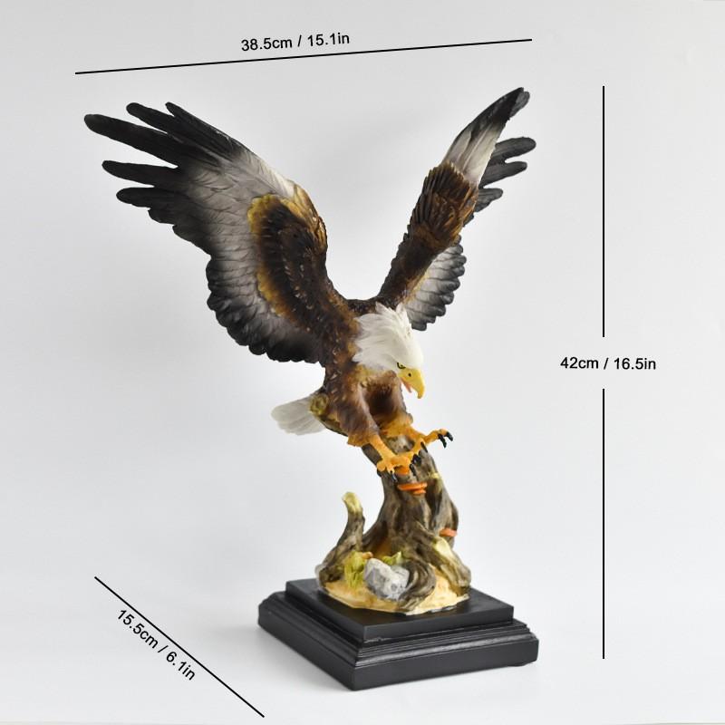 Resin Eagle Sculpture Decorative Figurine Abstract