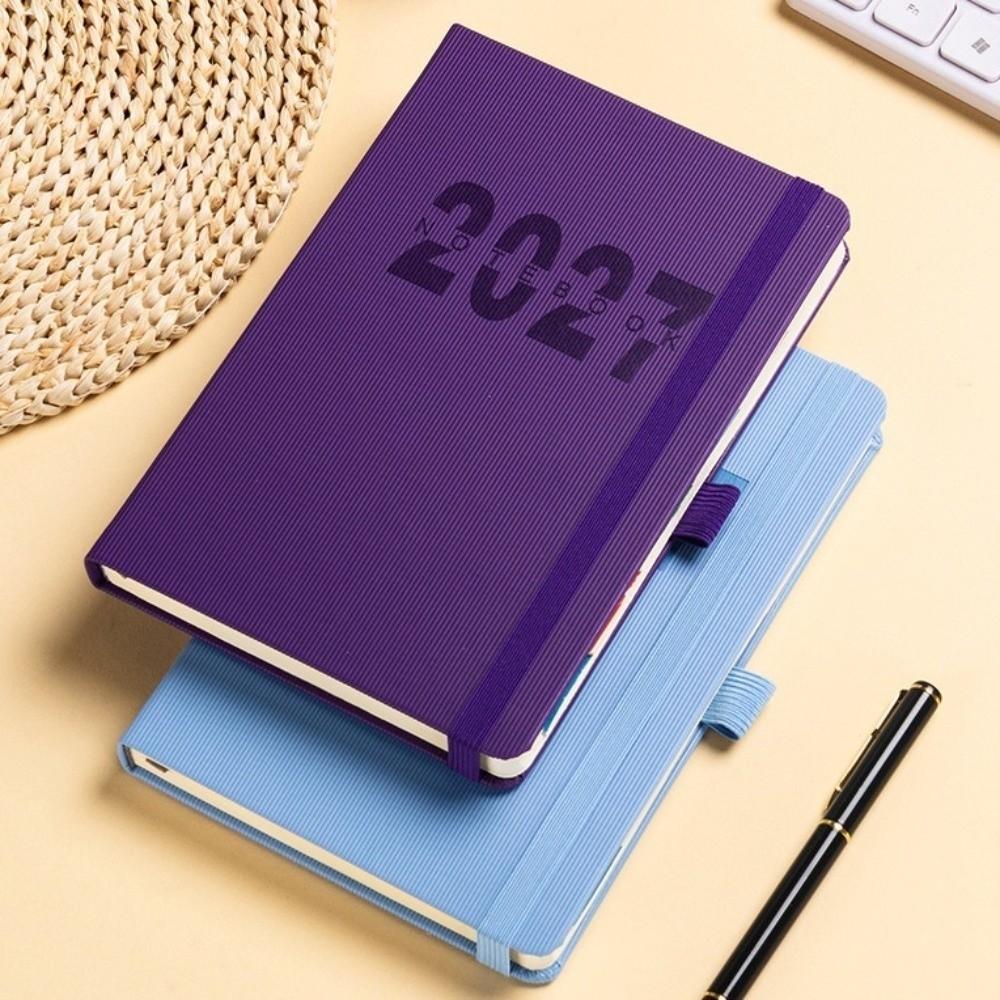 Wear-resistant A5 Agenda Planning Notebook 12 Months Office Work Planner School Office Supplies
