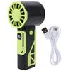 Mini-Ventilator, tragbar, leistungsstark, Handventilator, wiederaufladbar über USB, persönlicher kleiner Handventilator, leise, für Reisen, Make-up, drinnen und draußen, Grün
