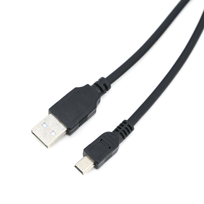 1.5m 3/5M Mini B 5pin USB Male To USB Male T Port Fast Data Transmission Extend Cable Wire Player Car DVR GPS Digital Camera