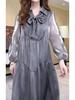 Spring Plus Size Luxe Silk-Blend Loose Slimming Dress for Women