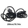 100/200/300cm USB Charging Cable for Game Controller Extension Power Cable Data Sync Cord Charging Wire Black