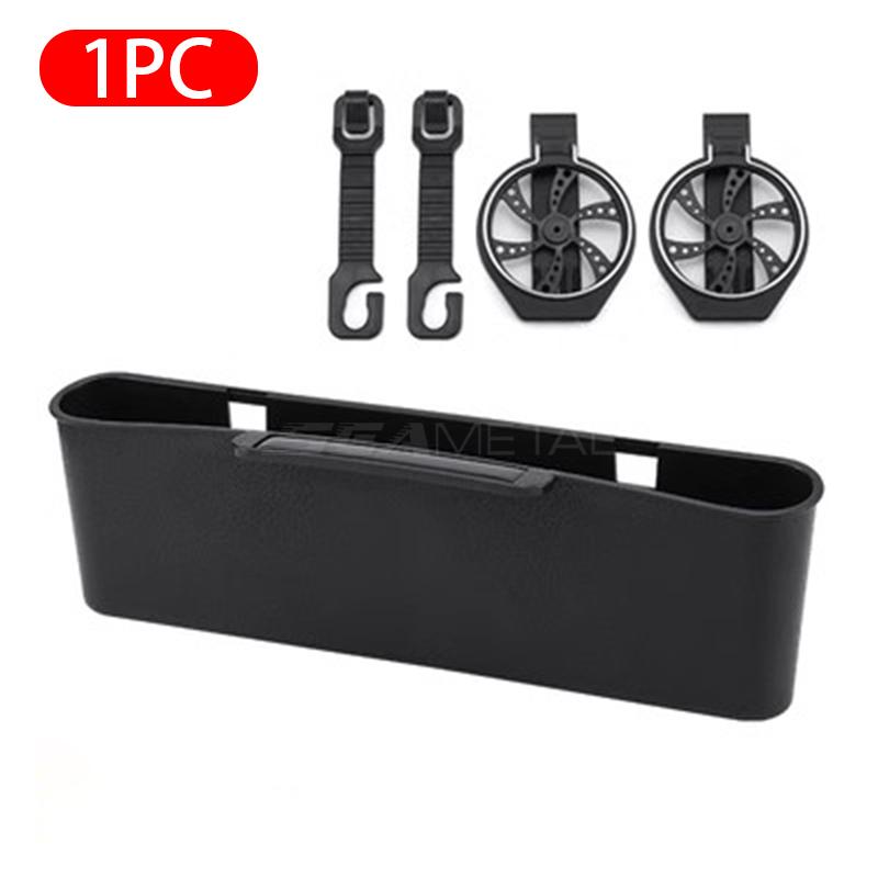 

Ящик для хранения автомобильного сиденья SEAMETAL, органайзер для заднего сиденья с 2 подстаканниками, автомобильные аксессуары 1pc чёрный