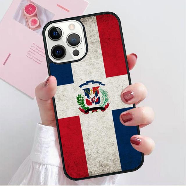 Dominikanische Republik Flagge Handyhüllen Cover Für iPhone 17 Air 16 15 14 12 13 11 Pro MAX apple Plus Hülle