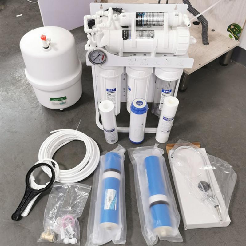 128W Commercial RO Reverse Osmosis Water Purifier Office Direct Drinking Pure Water Machine High Flow Household Water Filter