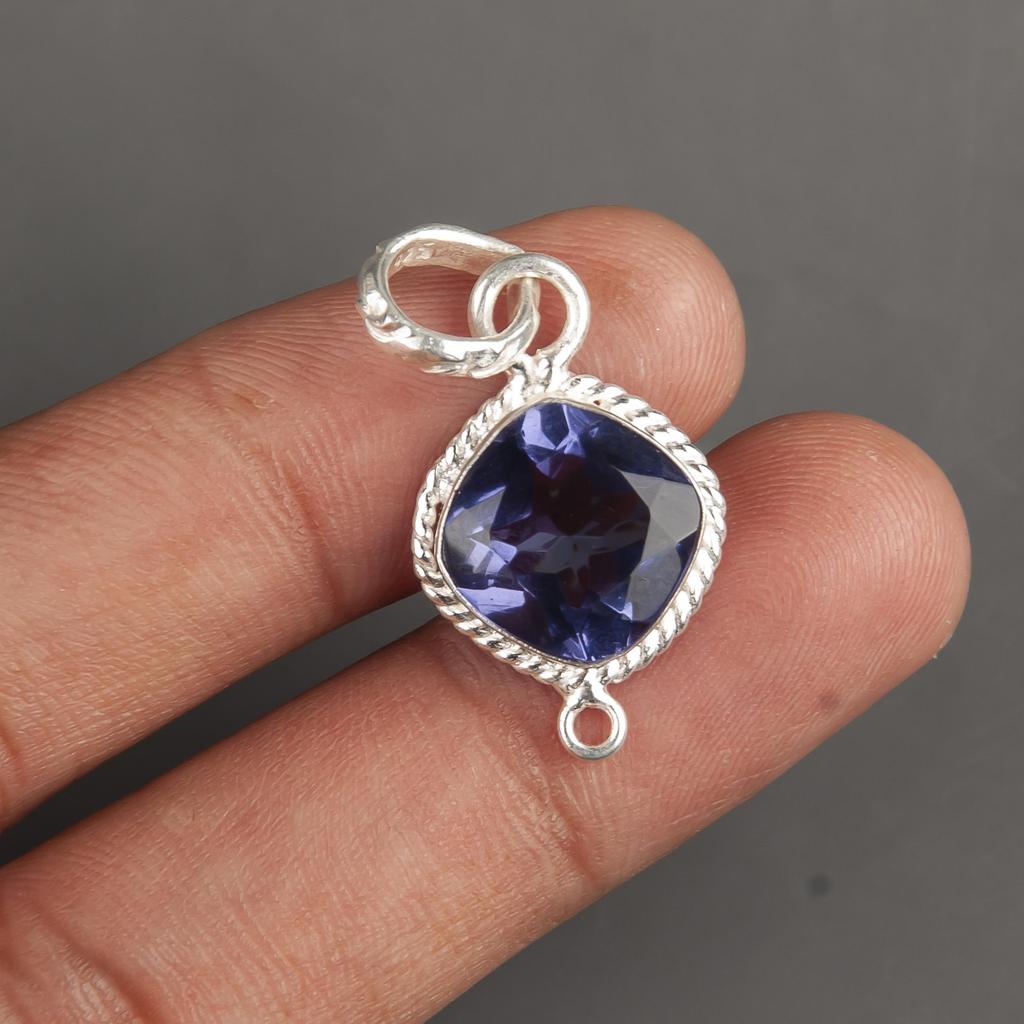 Iolite Pendant, 925 Solid Sterling Silver Pendant Handmade Gemstone Jewelry, Gifts For Wife Brand New Pendant