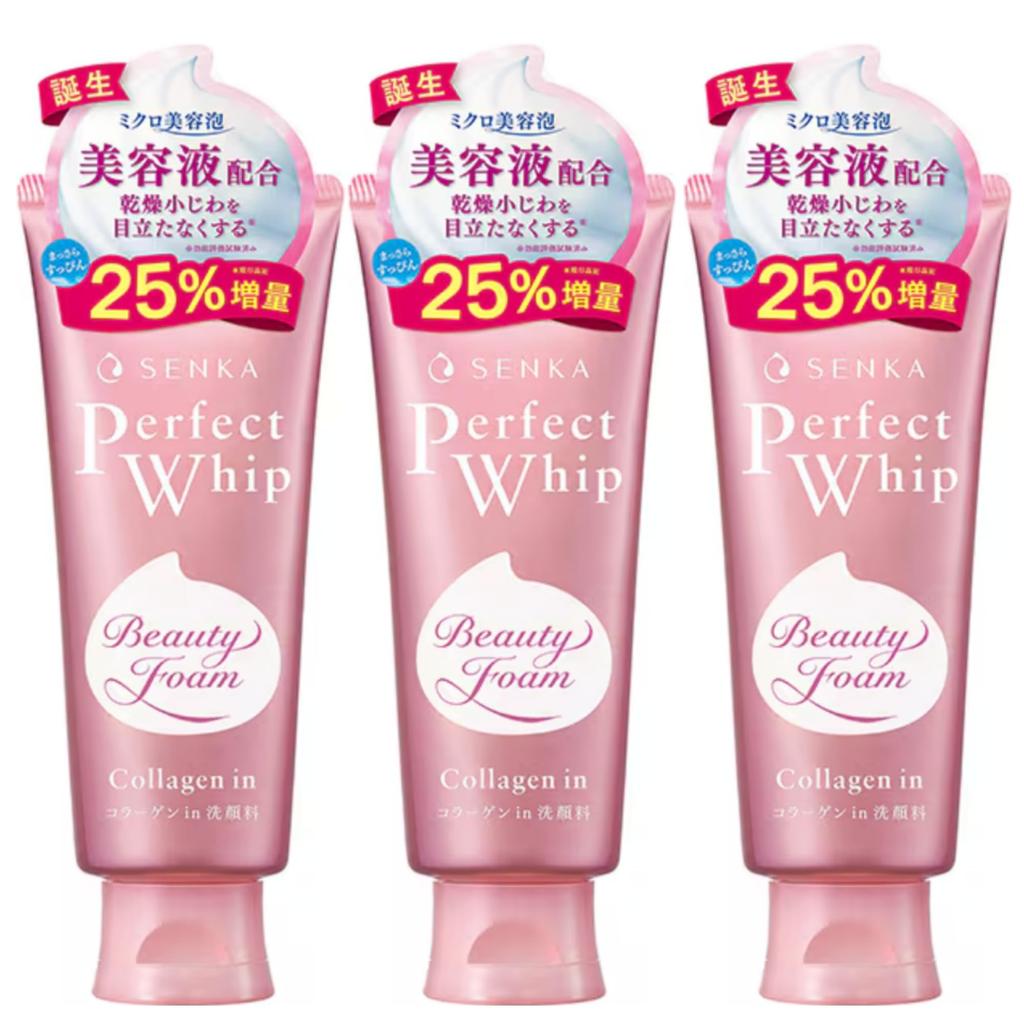 of Senka SENKA Perfect Whip Facial Cleanser x 3 [Set 3] Collagen-in (150g packs)