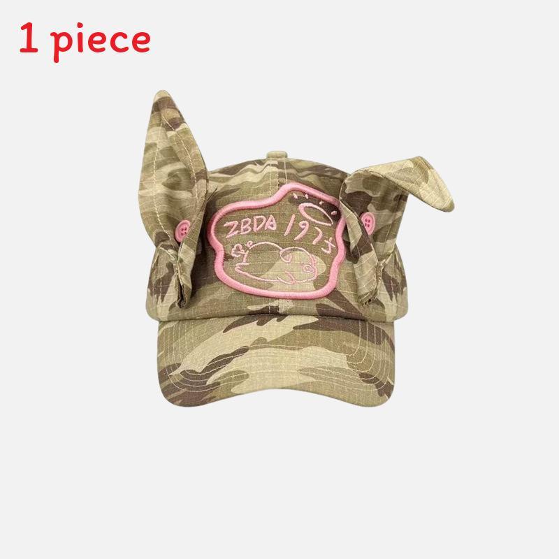 Newjeans Inspired Denim Baseball Cap With Handpainted Graffiti For Street Style And Sun Protection