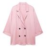Europäisches und Amerikanisches Damen Freizeit-Blazer und Lange Hosen Set - Knitter-Stil