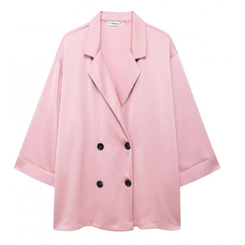 Europäisches und Amerikanisches Damen Freizeit-Blazer und Lange Hosen Set - Knitter-Stil