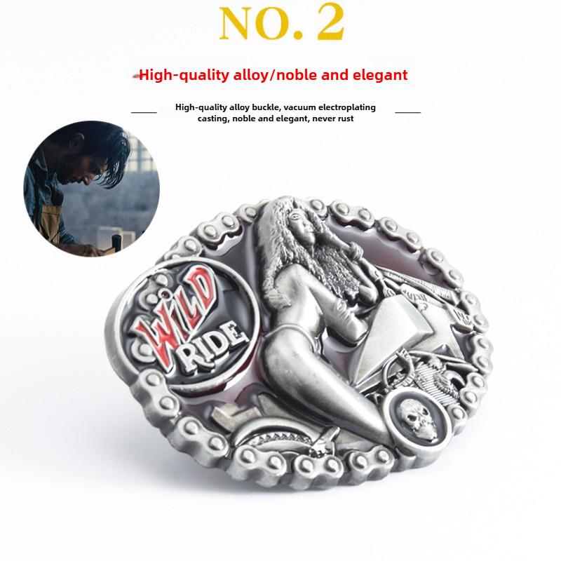 Punk-Kultur Vintage Gürtel Lokomotiv-Mädchen Mode Lässig Herren Gürtel
