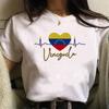 Venezuela T-Shirt Damen Harajuku Comic Designer T-Shirt Weiblich Anime Manga Designer Kleidung Damenbekleidung