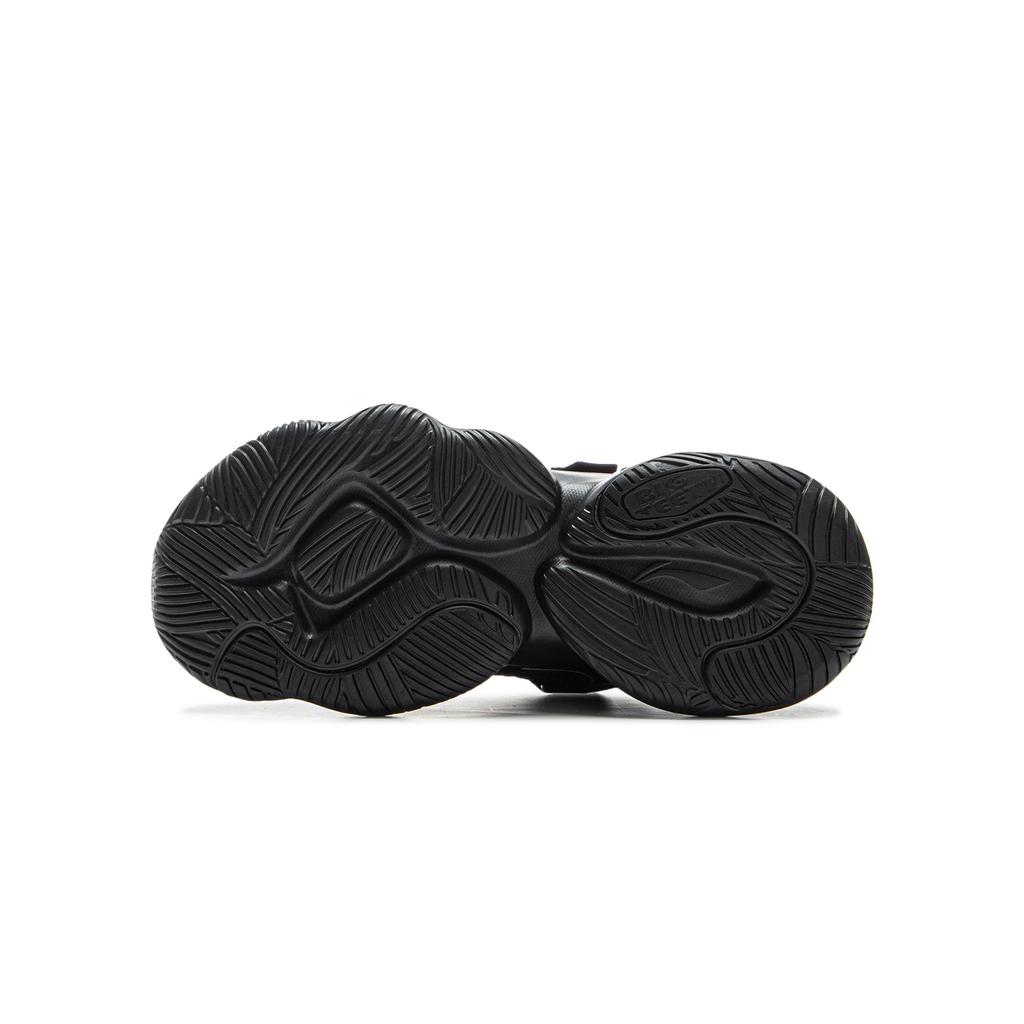Li Ning Kinder Sport Lifestyle Serie Synthetisches Leder Locker Vielseitig Persönlichkeit Freizeitschuhe Herren Freizeitschuhe Schwarz YKCV078-5