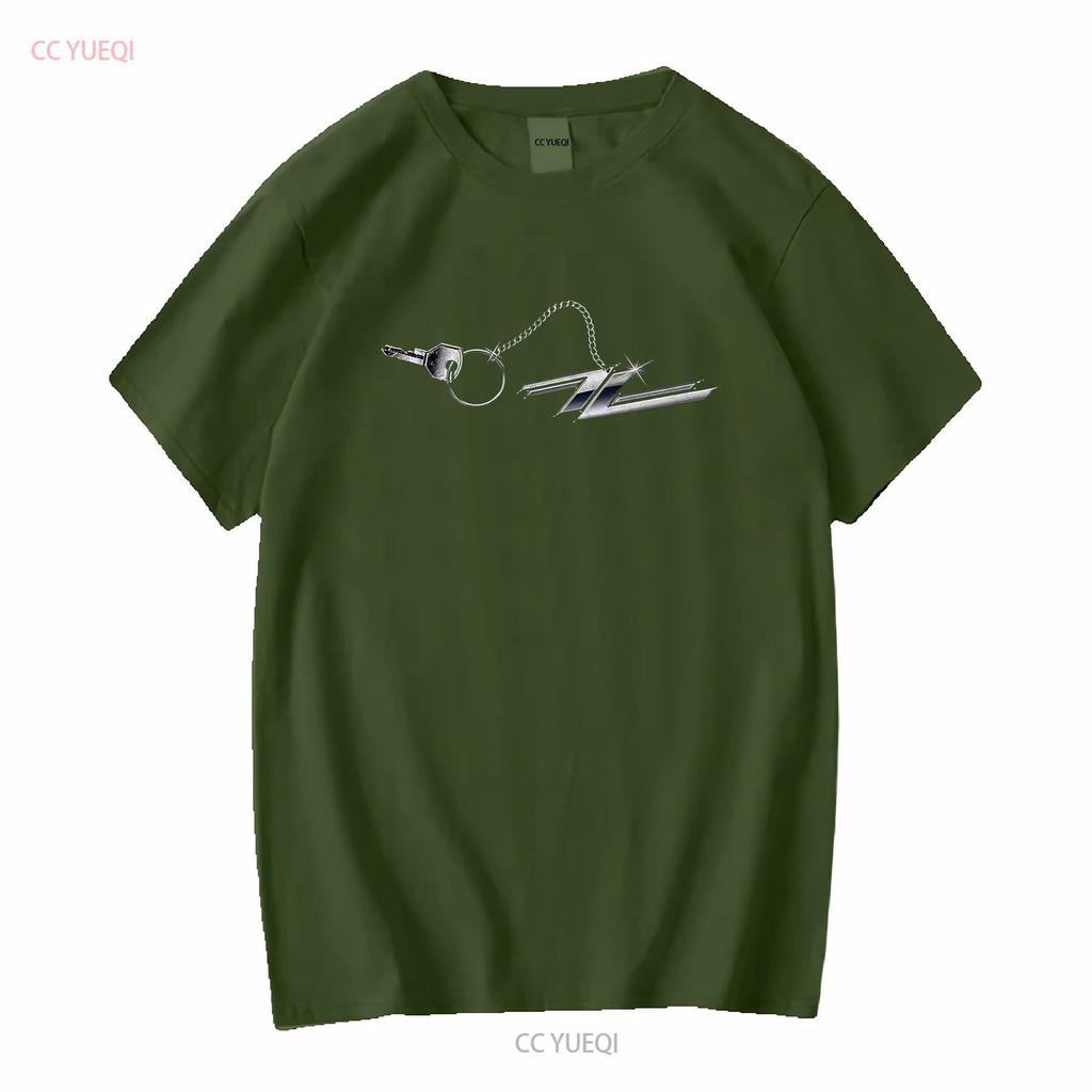 T-shirt Zz Top Porte-clés Hot Rod Lavage Vintage Décontracté Streetwear Légèrement Stretch Polyvalent Unisexe Respirant Homme