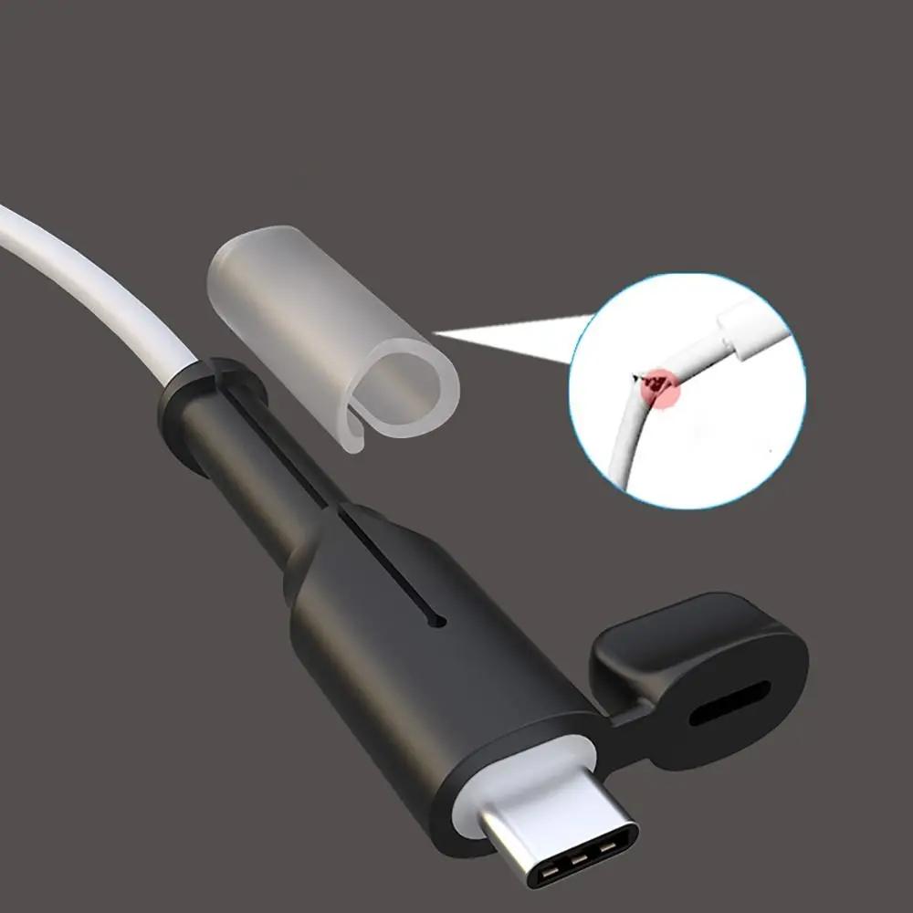 Soft Silicone Cable Protector Dustproof Cover Cord Saver Type C Charger Data Line Charger Cable Protective Cap