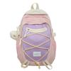 Schoolbag small fresh contrasting color backpack female ins Japanese sweet wind junior high school student schoolbag trend large capacity backpack