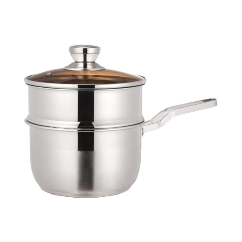 

Stainless Steel Steamer Set With Transparent Lid Oven Safe Steaming Pot Cookware For Baking Steaming Vegetables