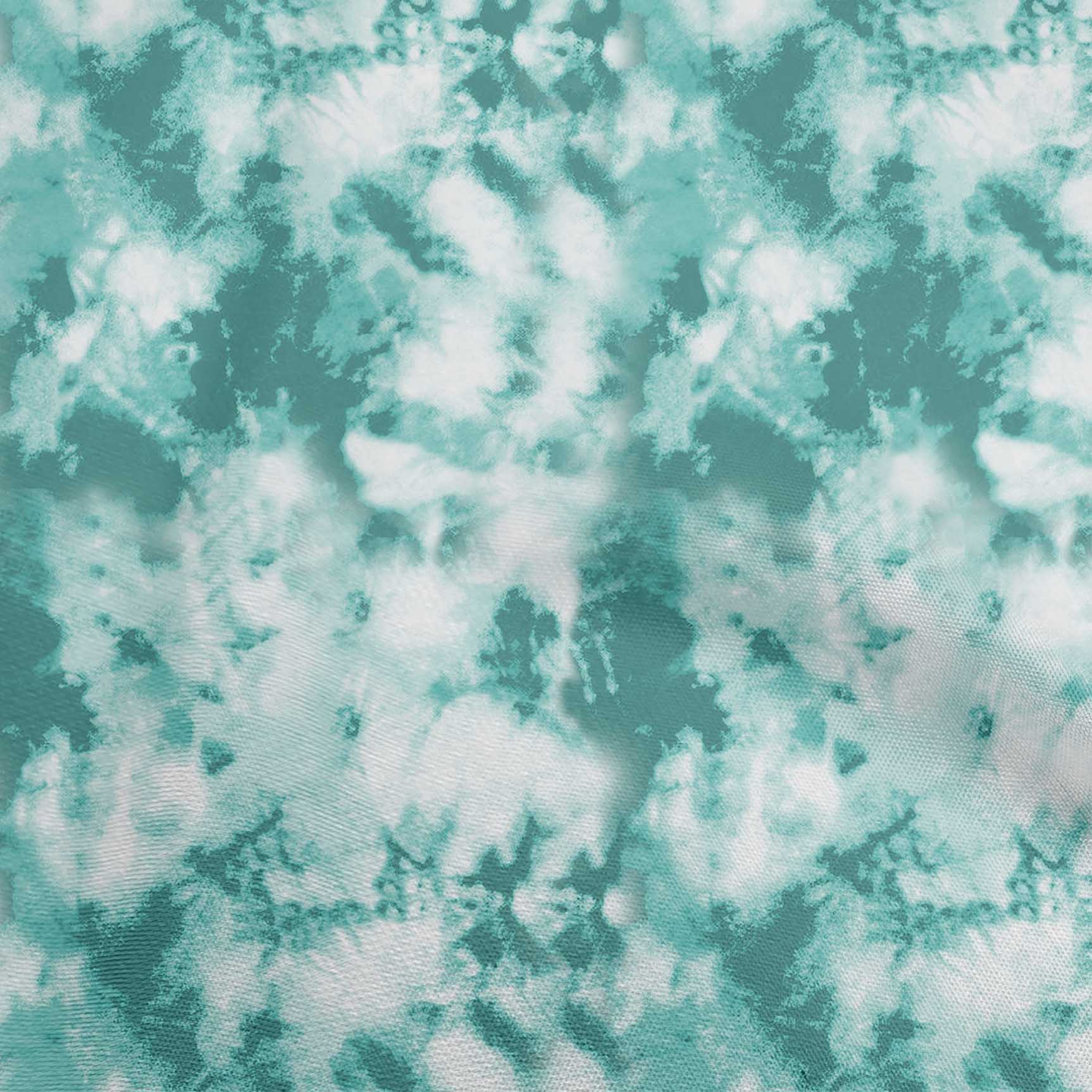 

OneOone Cotton Flex Green Fabric Tie Dye Тканина для пошиття друкованої тканини для рукоділля у дворі 40 дюймів 42 Inch Wide - Viscose Chiffon чирок зелений колір