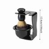 3Pcs Comfortable Practical Shaving Brush Set Durable Soft Beard Brush Portable Professional Grooming Kit Salon Use