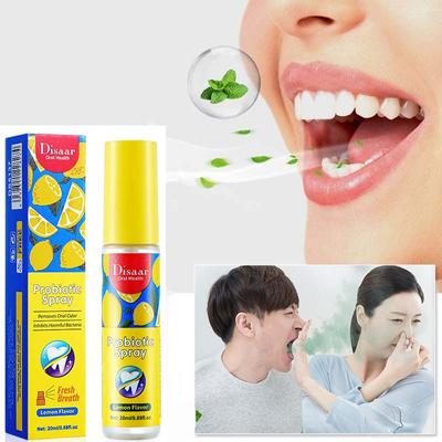 Banish The Bad Breath with Lemon Mouth Spray - Portable Oral Refreshing Mist for Odor Neutralization and Dental Hygiene