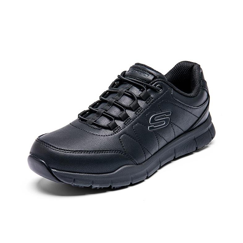Skechers Nampa-Osil Men Black Low Top Casual Shoes Stylish Comfort Classic Wear Resistant 200272-BLK