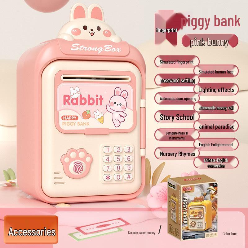 Child's Durable Password Piggy Bank - Large, Drop-proof, Removable & Stylish Gift Toy