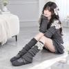 Bow Foot Cover Knitted Bow Leg Warmers Kawaii Long Stockings  Girls Fashion