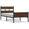 VidaXL Bed Frames Without Mattress Brown Oak 90x190cm Engineered Wood, Single Bed, Bedroom Furniture, Bed 4017336