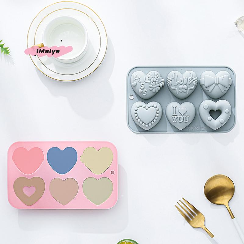 1Pc Heart Shape Silicone Mold 3D Baking Mold for Fondant Soap Ice Cream Easy Release Chocolate Candy Maker