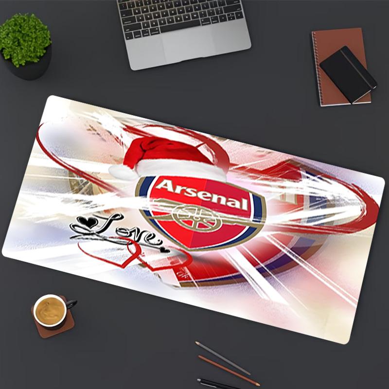 Podkładka pod mysz z nadrukiem Arsenal F.C., do klawiatury, laptopa, PC, do biura, domu, dekoracja biurka, idealny prezent urodzinowy dla graczy